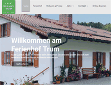Tablet Screenshot of ferienwohnung-trum.de